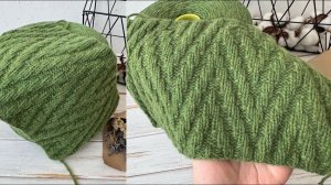 Теневой узор спицами. Идеально для шапок, джемперов, кардиганов и шарфов