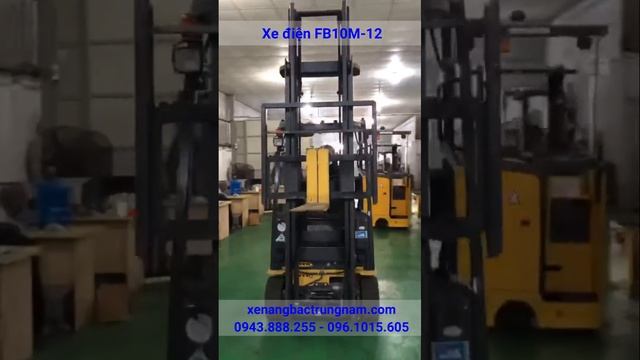 Xe nâng nhật bãi|xe nâng cũ| Review xe nâng điện Komatsu 1 tấn FB10M-12 cao 4m sản xuất 2013 смотреть онлайн