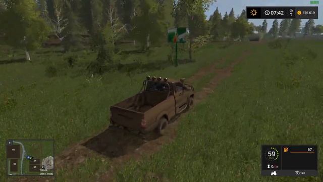 FarmingSimulator2017 UAZ mod test. смотреть онлайн