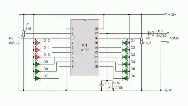 Scale LED Indicator with A277D Integrated Circuits смотреть онлайн
