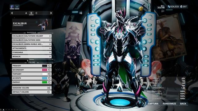 Warframe: Tricolour Exaltation Excalibur (Fashion Frame) смотреть онлайн