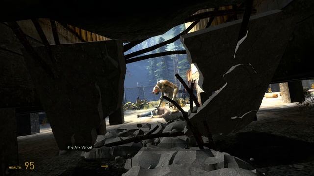 Alyx Stabbed by Combine Hunter (Half-Life 2: Ep2) смотреть онлайн