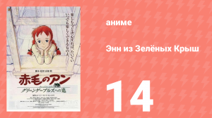Энн из Зелёных Крыш 14 серия (аниме-сериал, 1979)