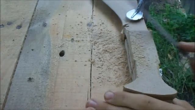 Как сделать"Мачете Кукри" из дерева? смотреть онлайн