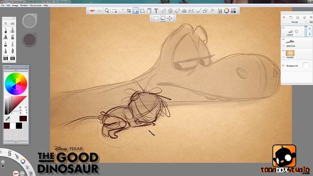 How to Draw The Good Dinosaur Part 1 смотреть онлайн