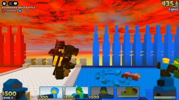 геймплей the battle bricks но маленький