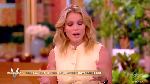 Project 2025 Leader Exits After Trump Pressure | The View смотреть онлайн