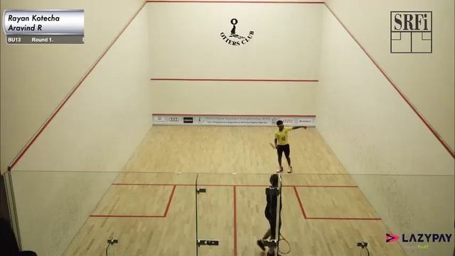 Otters Open Squash Championship 2018 I Day 1 I BU13 I Rayan Kotecha V Aravind R
