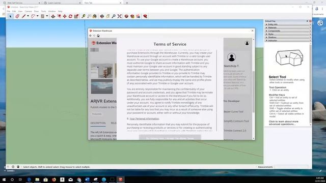 Installing Sketchup Extension for VR смотреть онлайн
