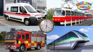 Изучаем транспорт и спецтехнику для детей. Мультики про машинки. Пазл транспорт