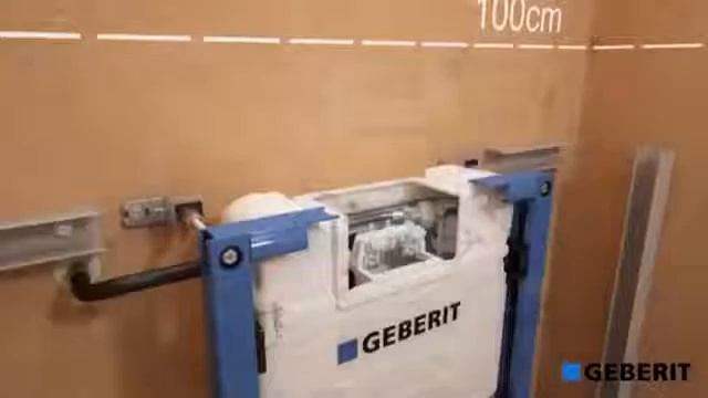 Монтаж низкой инсталляции Geberit Omega 12