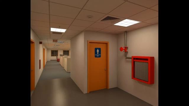 Office Building modeled and rendered by Autodek Revit смотреть онлайн