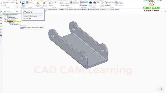 Solid Edge Sheet Metal #10 | How To Convert Any Import Parts To Sheet Metal смотреть онлайн