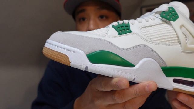 REUPLOADED: Nike SB x Jordan 4 PINE GREEN SKATE SHOP RELEASE FIRST LOOK смотреть онлайн