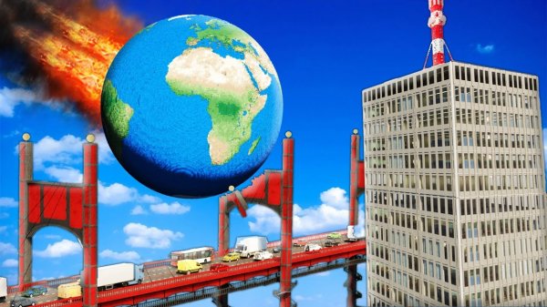 Малые и большие планеты против динамичных мостов и зданий | Teardown
