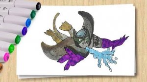 Как нарисовать Гуджитсу_Goojitzu Deep Sea Hero_Рисуем летучую мышь_Учимся рисовать