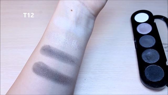 тени Ателье /MAKEUP ATELIER PARIS EYESHADOW PALETTE /SWATCHES / 01s, 02, 09, 12, 24, 27, 29 смотреть онлайн
