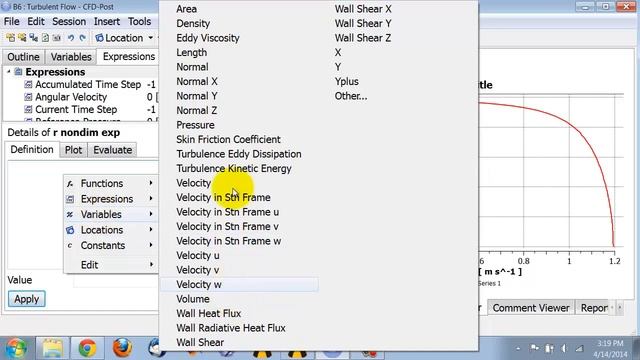 SimCafe Turbulent Pipe Flow in ANSYS FLUENT, Velocity profile смотреть онлайн