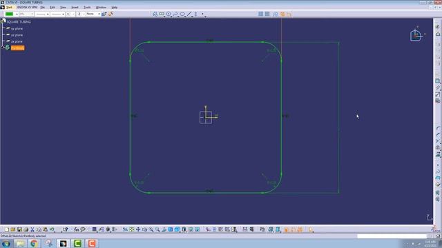 CATIA V5 Tutorial #23 | Square Tubing | Beginner