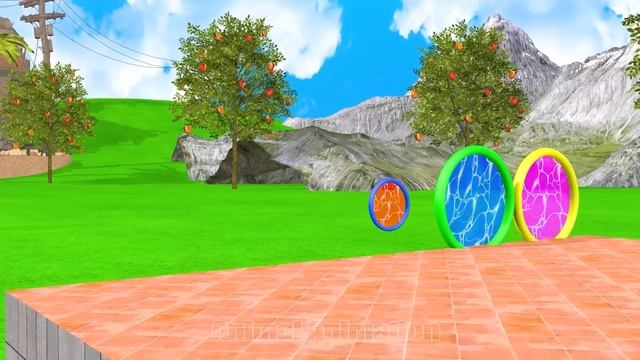 Paint Animals Cow elephant Lion Tiger Monkey Zebra Dinosaur Gorilla Dog Fountain Crossing Animals смотреть онлайн