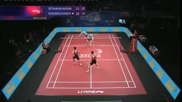 Round 2 - MD (Highlight) - H.Setiawan/M.Ahsan (INA) vs I.Sozonov/V.Ivanov(EUR) - Axiata Cup 2013 смотреть онлайн