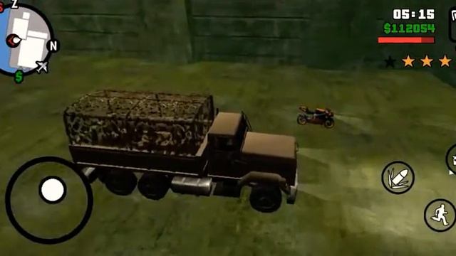 Army truck location on GTA San Andreas Android version. смотреть онлайн