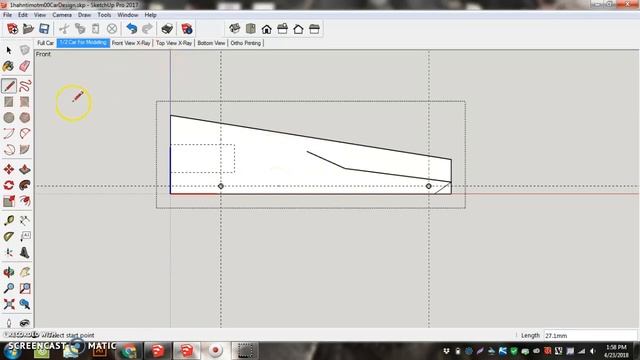 CO2 Car Front View Cut Sketchup 2017 смотреть онлайн