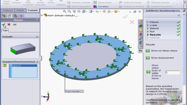 Simulation ( 02 Exercise ) SOLIDWORKS Tutorial смотреть онлайн