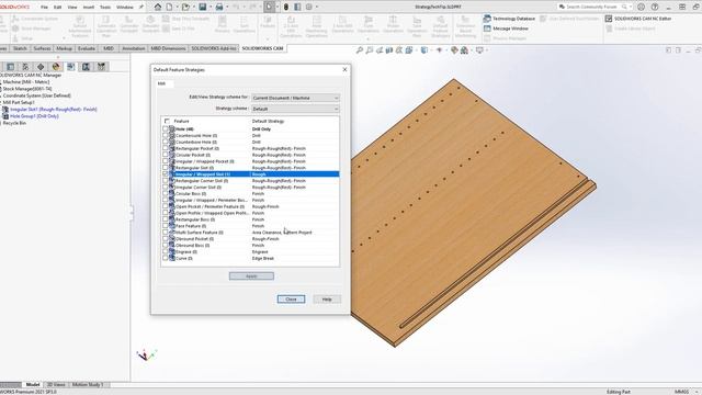 Tech Tip: Default Feature Strategies Settings for SOLIDWORKS CAM and CAMWorks смотреть онлайн