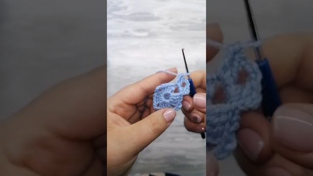 МК Квадрат крючком для пледа