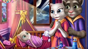 Том и Анжела кормят своего Малыша. Новые #мультфильмы 2016.my talking angela and tom baby