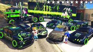 Я УГНАЛ РЕДКИЕ ТАЧКИ Monster С СОНИКОМ ИЗ РЕАЛЬНОЙ ЖИЗНИ В ГТА 5