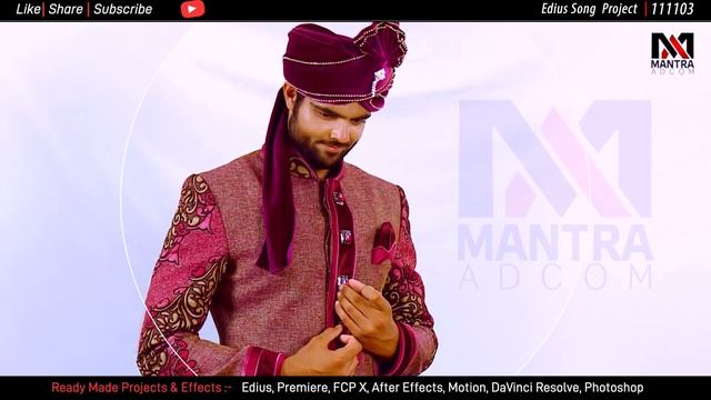 EDIUS WEDDING SONG PROJECT 2024 | TOP COUPLE SONG FREE DOWNLOAD || Mantra Adcom Rabba Janda смотреть онлайн