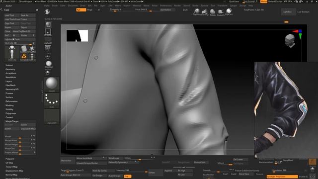 How To Sculpt Cloth In Zbrush смотреть онлайн
