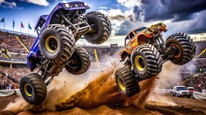 🏎️🚗НА РУССКОМ | Не Только Прыжки: Как Monster Jam Ломает Машины, Рекорды и Нервы Зрителей