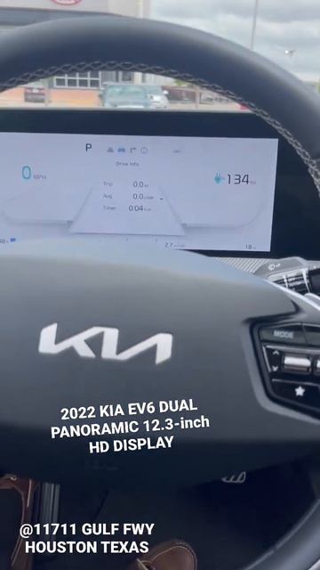 2022 KIA EV6 GT-LINE RWD DUAL PANORAMIC DISPLAY POV смотреть онлайн