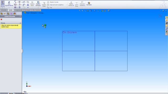 Solidworks 2D Tasarıma Sketch Giriş #5 смотреть онлайн
