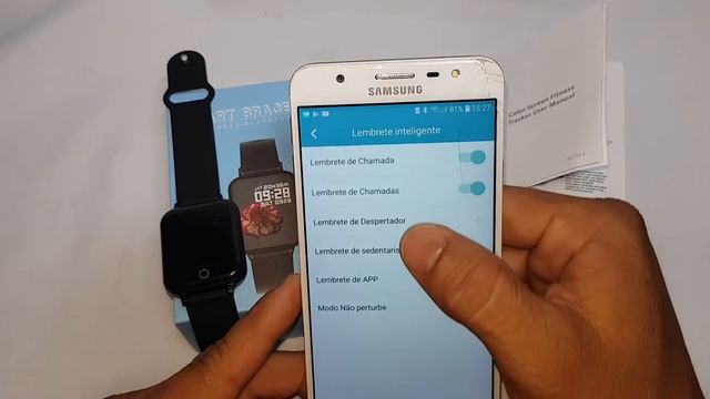 Como configurar o Smart Bracelet B57 Versão 1.1 no seu smartphone смотреть онлайн