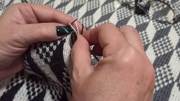 Двухсторонний жаккард - красивая кромка