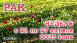 РАК | ТАРО прогноз на неделю с 21 по 27 апреля 2025 года