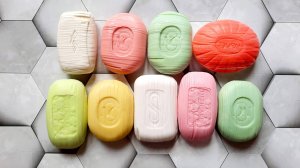 Резка полосочек на сухом мыле АСМР