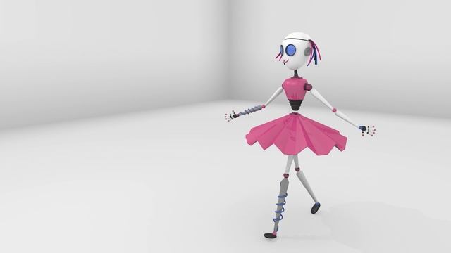 Blender 3D Robot walk cycle смотреть онлайн