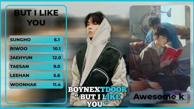 BOYNEXTDOOR " BUT I LIKE YOU 돌아버리겠다 " || line distribution смотреть онлайн