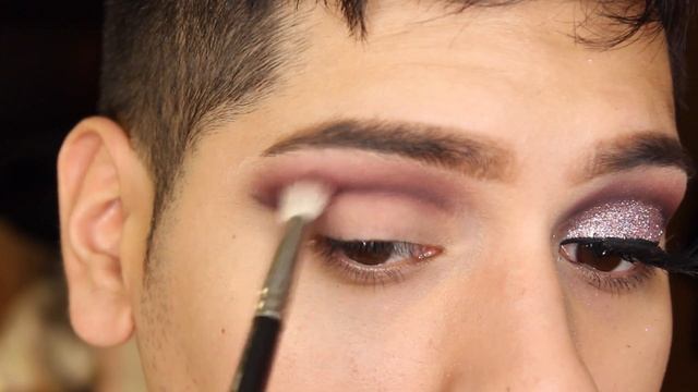 Pink Glitter Cut Crease Makeup Tutorial