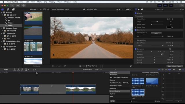 Smooth Zoom Out Transition - Final Cut Pro X смотреть онлайн
