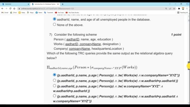 Introduction to Database Systems | NPTEL | Week4 | Assignment 4 Solution | Jan 2022 смотреть онлайн