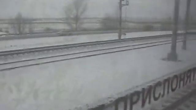 Электропоезд ЭД9М-0154. Покатушки от Развилки до Присягино.