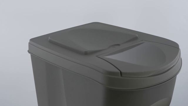 25 L set of 3 Large Plastic Waste Recycling Bin With Lids - GEEZY смотреть онлайн
