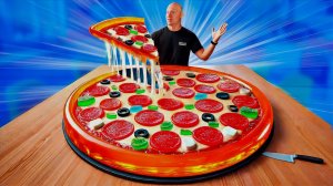 Я СДЕЛАЛ ГИГАНТСКУЮ ЖЕЛЕЙНУЮ ПИЦЦУ ВЕСОМ 50 КИЛОГРАММ  ВАНЗАЙ vanzai