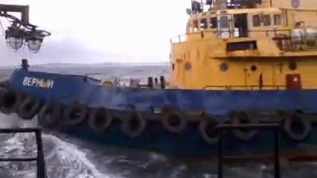 Буксир "Верный"в работе. смотреть онлайн